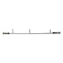 CORTINERO DECORATIVO AJUSTABLE MEDIANO DE 122 A 218 CM PLATA
