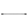 CORTINERO DECORATIVO AJUSTABLE DE 122 A 218 CM NEGRO