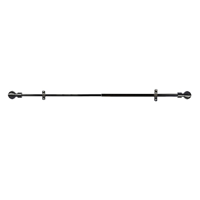 CORTINERO DECORATIVO AJUSTABLE CETRO DE 218 A 381 CM NEGRO