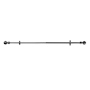 CORTINERO DECORATIVO AJUSTABLE CETRO DE 218 A 381 CM NEGRO