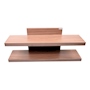 REPISA DOBLE NIVEL SOPORTA HASTA 10 KG 32 X 80 X 19 CM 1 PIEZA MDF NOGAL