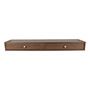 REPISA DOBLE CAJÓN SOPORTA HASTA 30 KG 120 X 30 CM 1 PIEZA MDF CAFÉ NOGAL