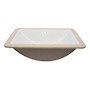 LAVABO PARA BAÑO BAJO CUBIERTA BLANCO RECTANGULAR 54.6 X 39 CM CON REBOSADERO