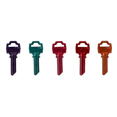 LLAVE PARA CERRADURA 5.1 X 2.1 X 0.2 CM VARIOS COLORES