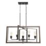 CÁNDIL VINTAGE DE METAL NEGRO SEMI MATE 5 LUCES PALERMO