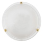 LÁMPARA DE TECHO SOBREPONER FOCO E26 CIRCULAR BLANCO BRILLANTE PARA INTERIOR