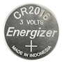 PILA DE BOTÓN CR2016 ENERGIZER 2 PIEZAS