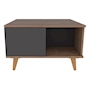 MESA CENTRO DECORATIVA MELAMINA 63.3 X 63.3 X 40 CM CAFÉ MIEL