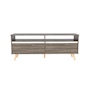 CENTRO DE ENTRETENIMIENTO PARA TV 55 PULGADAS MADERA CHOCOLATE 141 X 45 X 50 CM