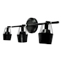 RIEL DE 3 LUCES LORCA 52.5 X 18 X 14 CM NEGRO DECOR LIVING