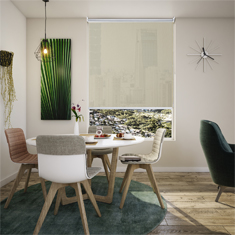CORTINA ENROLLABLE MALLA SOLAR 180 X 200 CM MARFIL