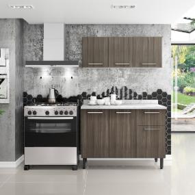 MUEBLE DE COCINA 2 MÓDULOS 160 X 120 X 62 CM MDP ROBLE DAKAR