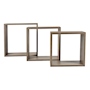 SET DE REPISAS CUADRADAS DOLLE 30 X 30 X 11.7 CM GRIS