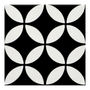 PISO CERÁMICO CLASSIC PETAL 20 X 20 CM NEGRO TIPO RÚSTICO CAJA CON 1.00 M2