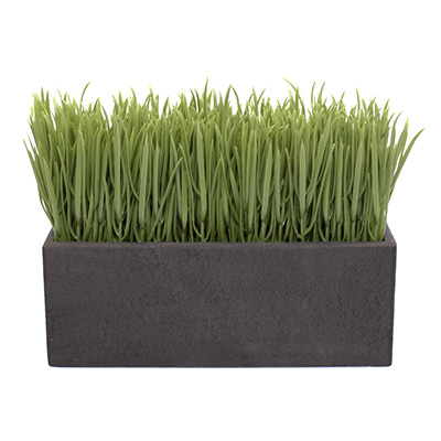 PLANTA ARTIFICIAL DECORATIVA CON MACETA NEGRA