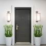 PUERTA EXTERIOR DE SEGURIDAD 13 PASADORES 96 X 213 CM DERECHA NEGRO TEXTURIZADO