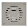 COLADERA CUADRADA DE ABS CON REJILLA DE ACERO INOXIDABLE 2 PULGADAS PLATA COFLEX