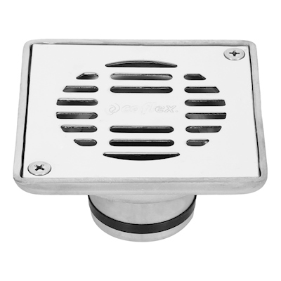 COLADERA CUADRADA 5.4 X 10 X 10 CM PLATA COFLEX