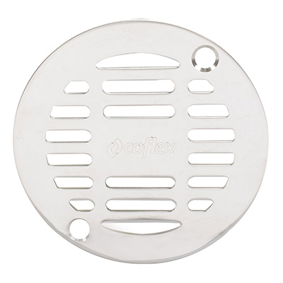 REJILLA REDONDA 10 CM PLATA COFLEX