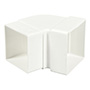 CODO CUADRADO BLANCO 10.2 X 6.5 CM