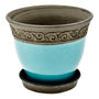 MACETA CADIZ COLOR VERDE 6"