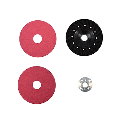 KIT PARA AMOLDADORA DE FIBRA VULCANIZADA 4 1/2 PULGADAS 4 PIEZAS