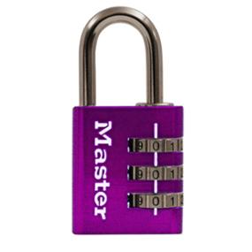 MASTER LOCK CANDADO DE COLORES COMBINACION PERSONALIZABLE 30MM DE ANCHO