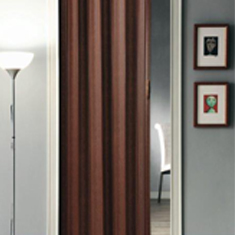 PUERTA INTERIOR PLEGABLE 100 X 215 CM CAFE