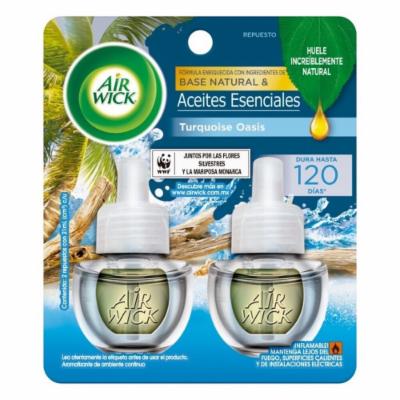 AIR WICK ELECTRICO 2PK TURQ OAS 21ML