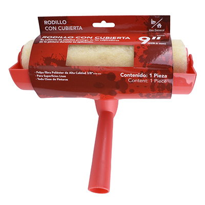 RODILLO TECHOS FELPA Y PLÁSTICO 9 PULGADAS ANTISALPICADURAS