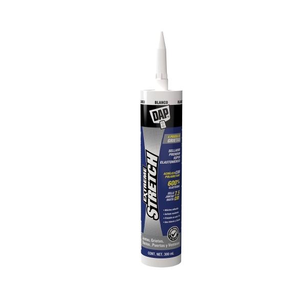 SELLADOR ACRÍLICO ELASTOMÉRICO PARA PUERTAS Y VENTANAS EN PASTA EXTREME STRETCH 300 ML BLANCO