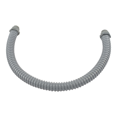 MANGUERA FLEXIBLE MACHO-MACHO 1/2 PULGADA GRIS OSCURO