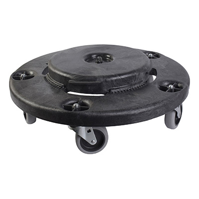 BASE CON LLANTAS PARA BOTE BRUTE 46.5 X 46.5 X 16.5 CM NEGRO