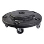 BASE CON LLANTAS PARA BOTE BRUTE 46.5 X 46.5 X 16.5 CM NEGRO