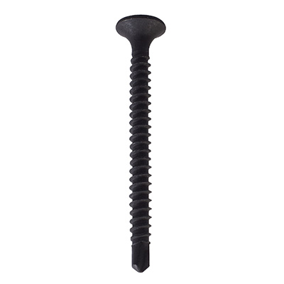 BOLSA DE 100 TORNILLOS PARA TABLAROCA ROSCA FINA DE 3.5 X 41.3 MM NEGRO