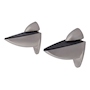 SET 2 CLIPS AJUSTABLES PARA REPISA 10.2 CM 30 KG DE CARGA METAL PLATEADO