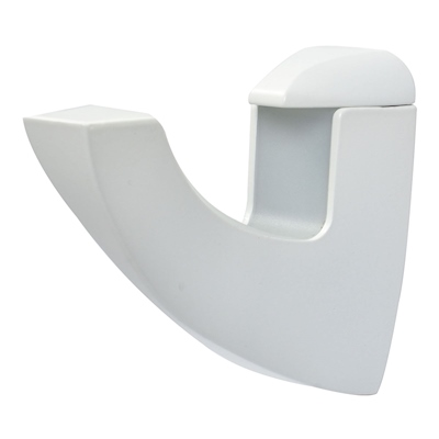MÉNSULA TIPO CLIP SOPORTE PARA REPISA 10.5 CM 2 PIEZAS METAL BLANCO