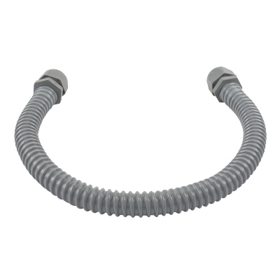 MANGUERA FLEXIBLE HEMBRA-HEMBRA 1/2 PULGADA GRIS OSCURO