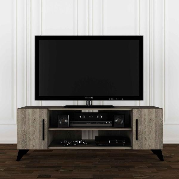 MUEBLE PARA TV PARA 50 PULGADAS AGLOMERADO GRIS 140 X 48 X 39 CM