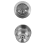 COMBO BOLA POMO/CERROJO DOBLE ACERO INOXIDABLE