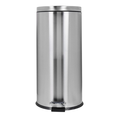BOTE DE BASURA DE METAL CON TAPA DE 30 L