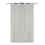CORTINA DE JACQUARD CON ARILLOS POLIÉSTER GRIS CLARO 210 X 140 CM