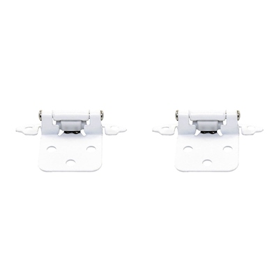 JUEGO DE BISAGRAS PARCHE 7 X 4.6 CM BLANCO 2 PIEZAS