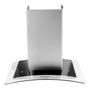 CAMPANA DE COCINA DE PARED 60 CM PLATA CON ILUMINACIÓN LED
