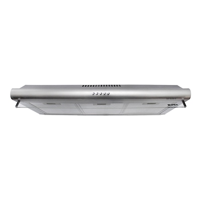 CAMPANA DE COCINA EMPOTRABLE 80 CM PLATA CON 3 VELOCIDADES
