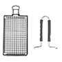 CESTA VOLTEABLE PARA ASAR 42 X 13.5 CM NEGRO MR. BAR-B-Q