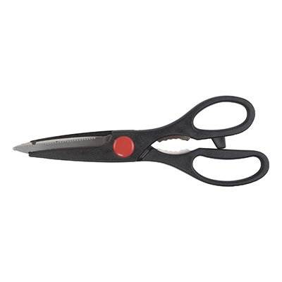 TIJERAS / PINZAS DE ACERO INOXIDABLE PARA ASAR 21 X 7.5 CM NEGRO