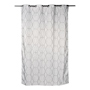 CORTINA DE JACQUARD CON ARILLOS POLIÉSTER GRIS 210 X 140 CM