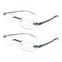 LENTES DE LECTURA DEPORTIVOS 1.25 GRIS 2 PIEZAS