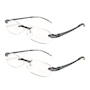LENTES DE LECTURA SPORT 2.0 GRIS 2 PIEZAS